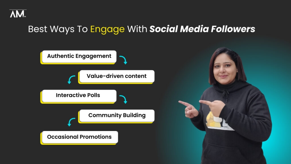 How do you engage with social media followers
