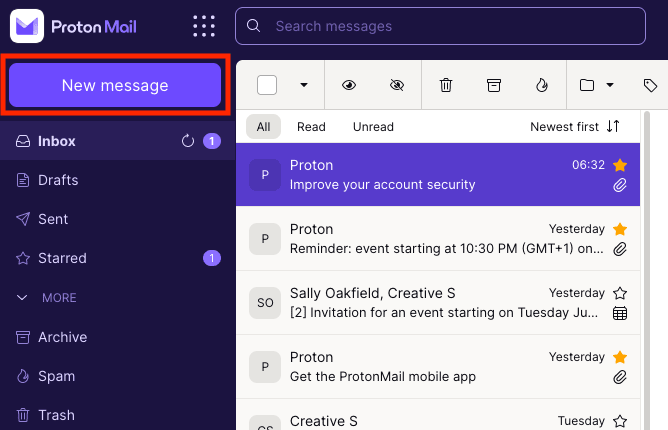 Proton Mail email service, secure and private, ideal for email marketing specialists seeking a safe platform for communication - manhattan